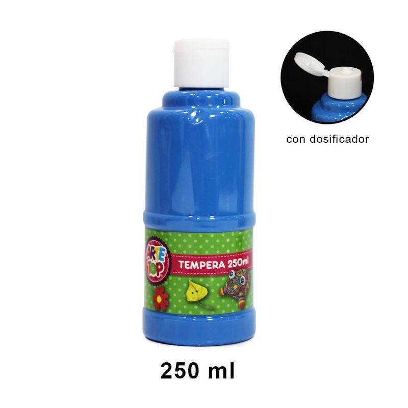 GENERICO - Frasco témpera 250ml Celeste