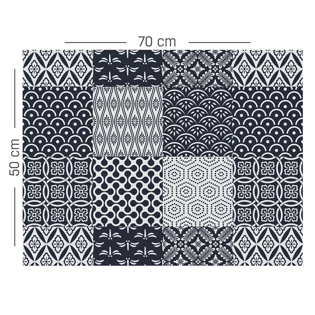 GENERICO - Alfombra Vinilica Hamburgo 70x50 Cm