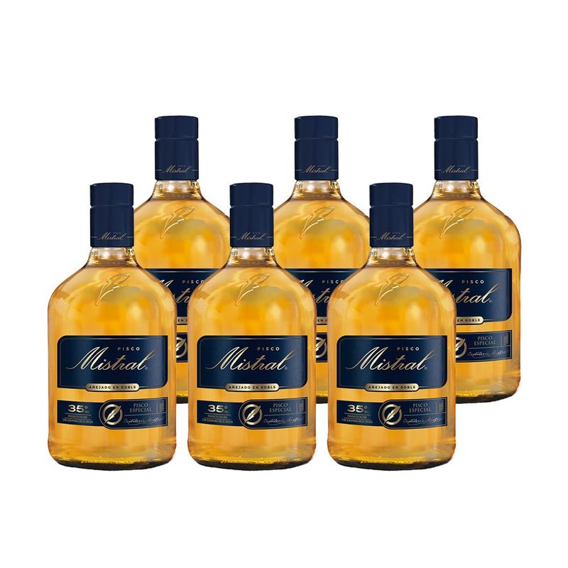 MISTRAL - 6x Pisco Mistral 35° 1000cc