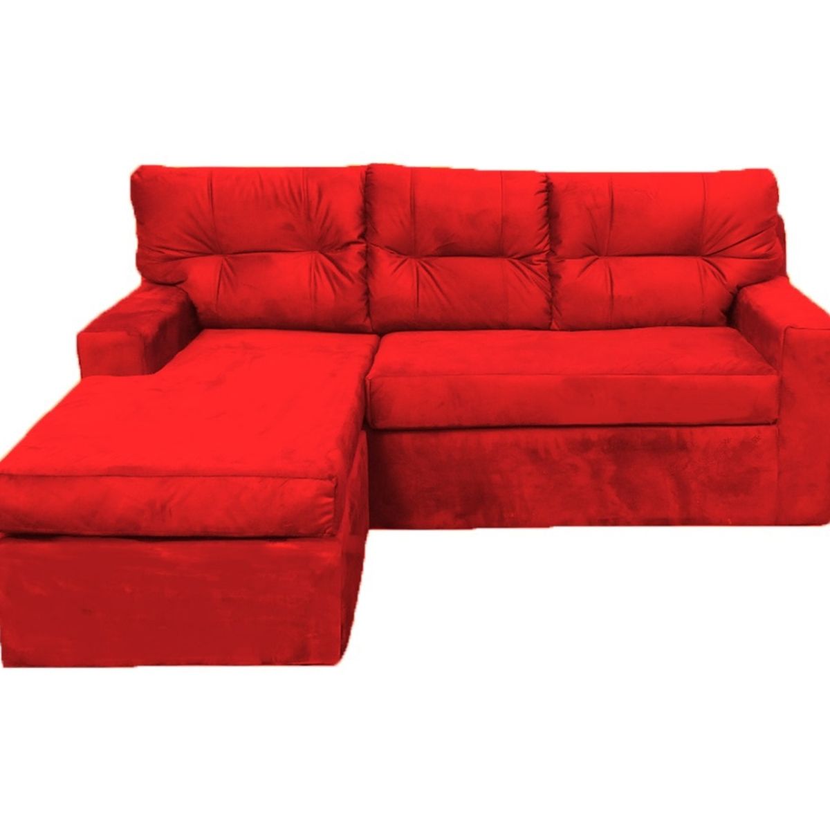 ALMORE - SECCIONAL ITALIA REVERSIBLE FELPA ROJO