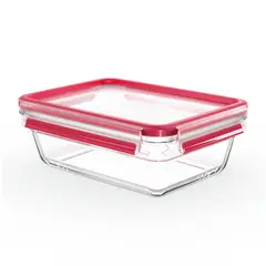TEFAL - Contenedor de alimentos Masterseal Glass Rectangular 1.3L