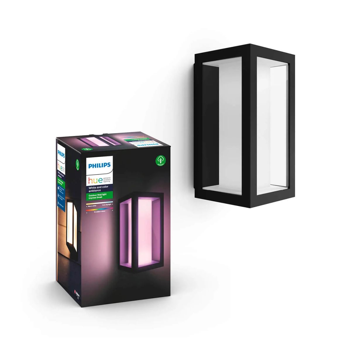 PHILIPS HUE - APLIQUÉ PHILIPS HUE IMPRESS COLOR 8W LUZ RGB CÁLIDO A FRÍO IP44