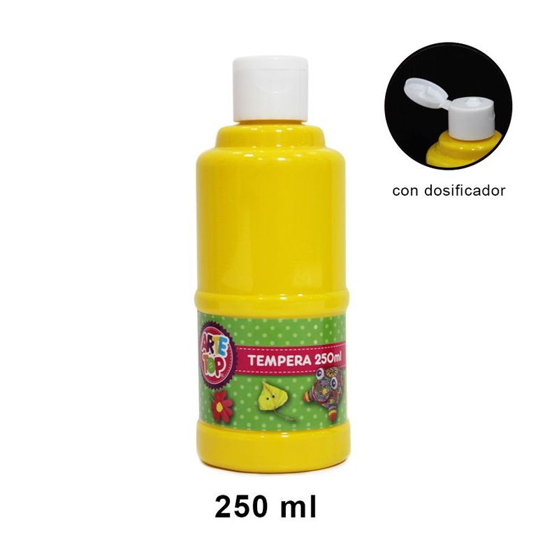GENERICO - Frasco témpera 250ml Amarilla