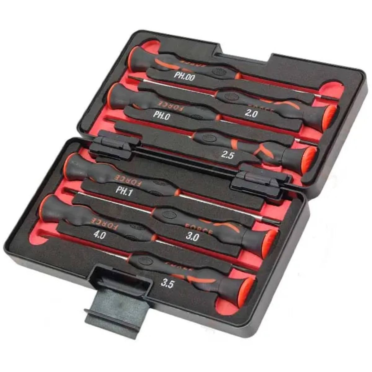 FORCE - Juego Destornilladores Precisión Punta y Paleta 8pz 2087 Force