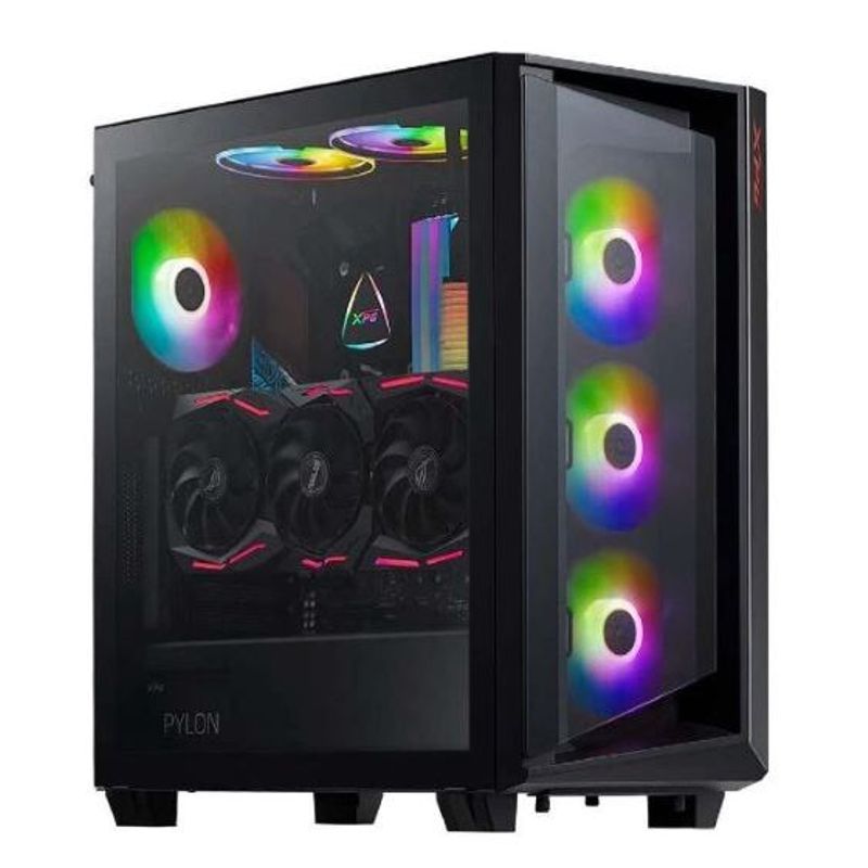 XPG - Gabinete - XPG CRUISER - SFuente - RGB - E-ATX - Negro