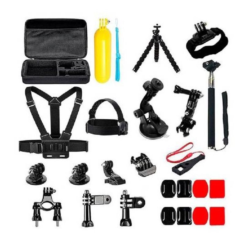 GENERICO - Kit 28 accesorios para camara deportiva tipo gopro