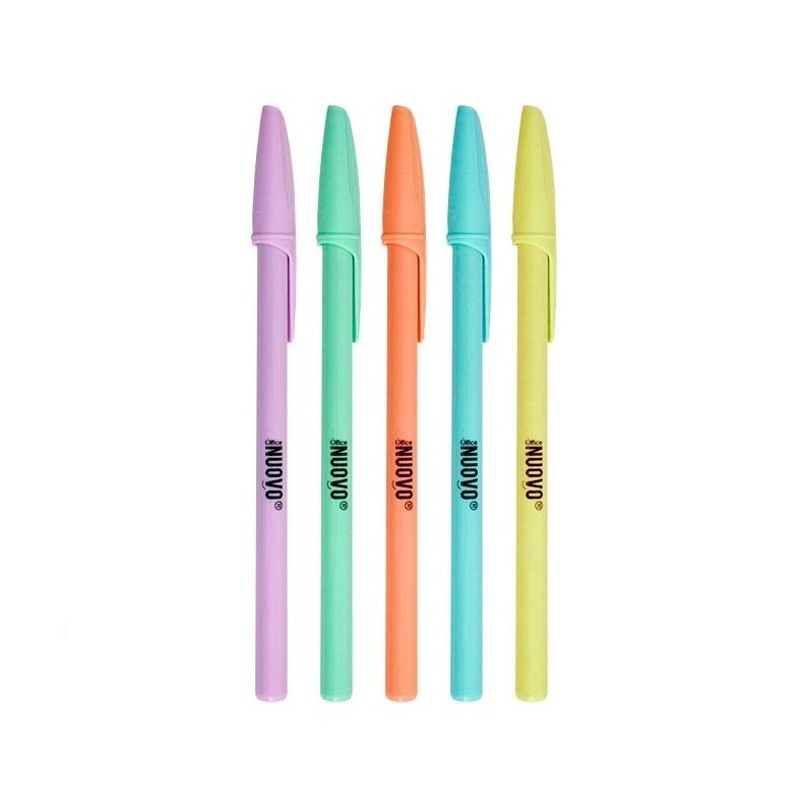 NUOVO - Pack 5 Lápices pasta Azul colores Pastel
