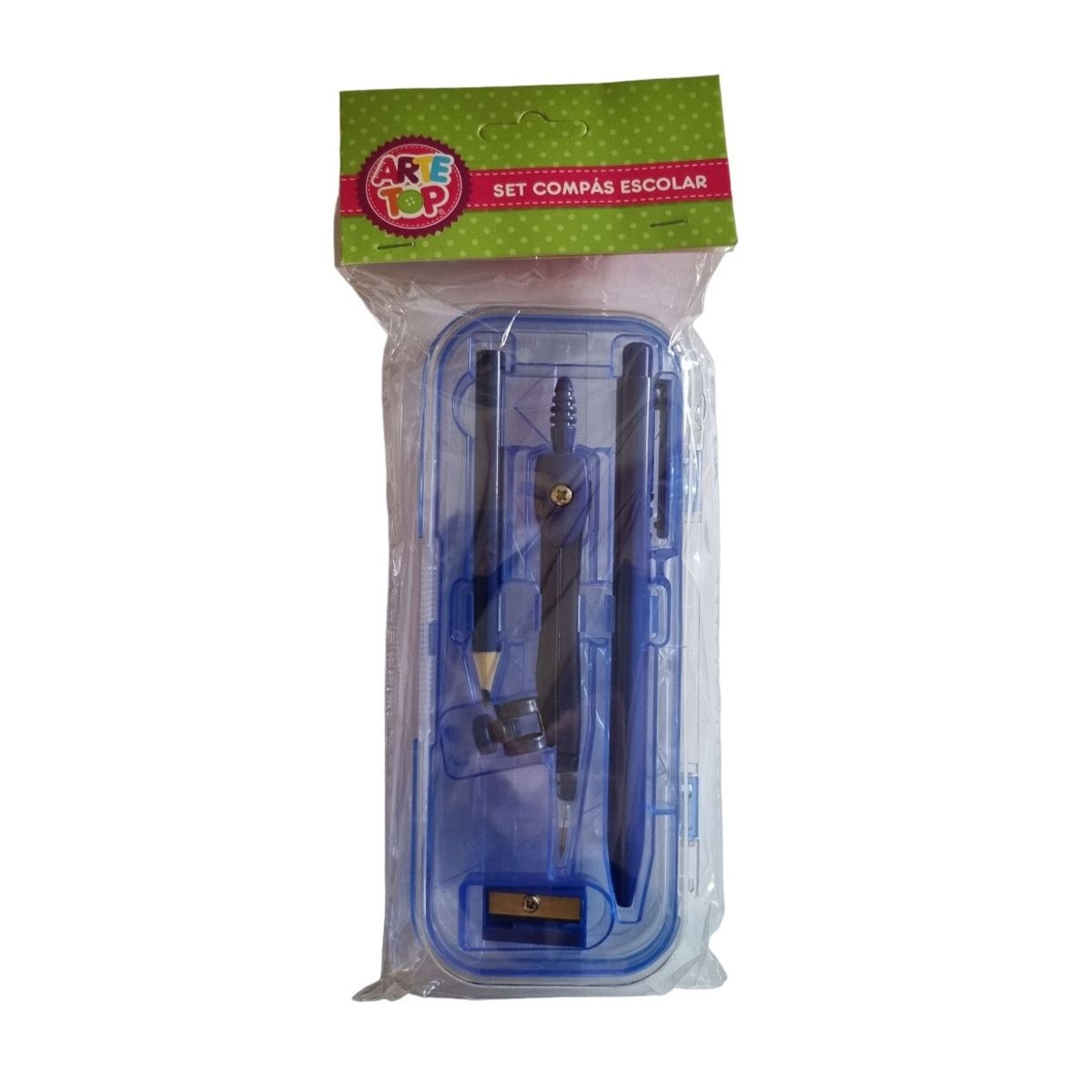 GENERICO - Set Escolar Compás, bolígrafo, regla y más
