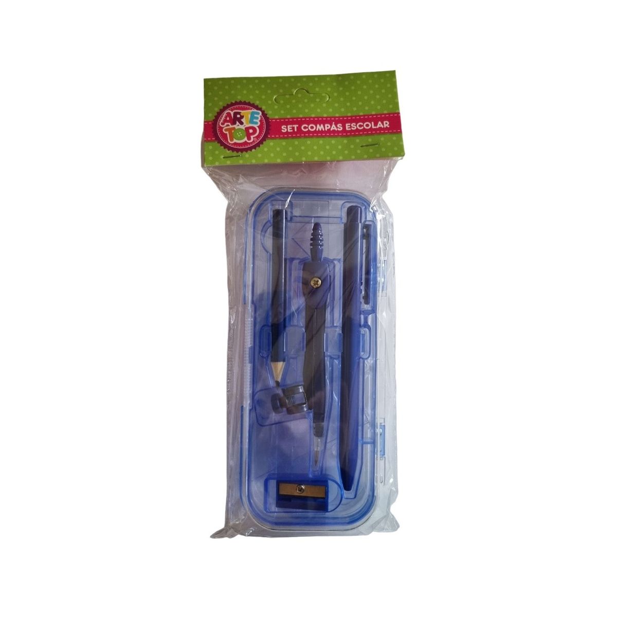 GENERICO - Set Escolar Compás, bolígrafo, regla y más