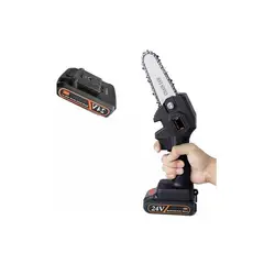 GENERICO - Mini Motosierra Inalámbrica 24V Recargable