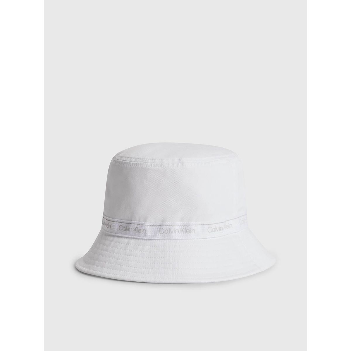 CALVIN KLEIN - Gorro de pescador de algodón orgánico Blanco Calvin Klein