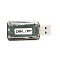 DBLUE - TARJETA DE SONIDO CON CONEXION USB BLACK