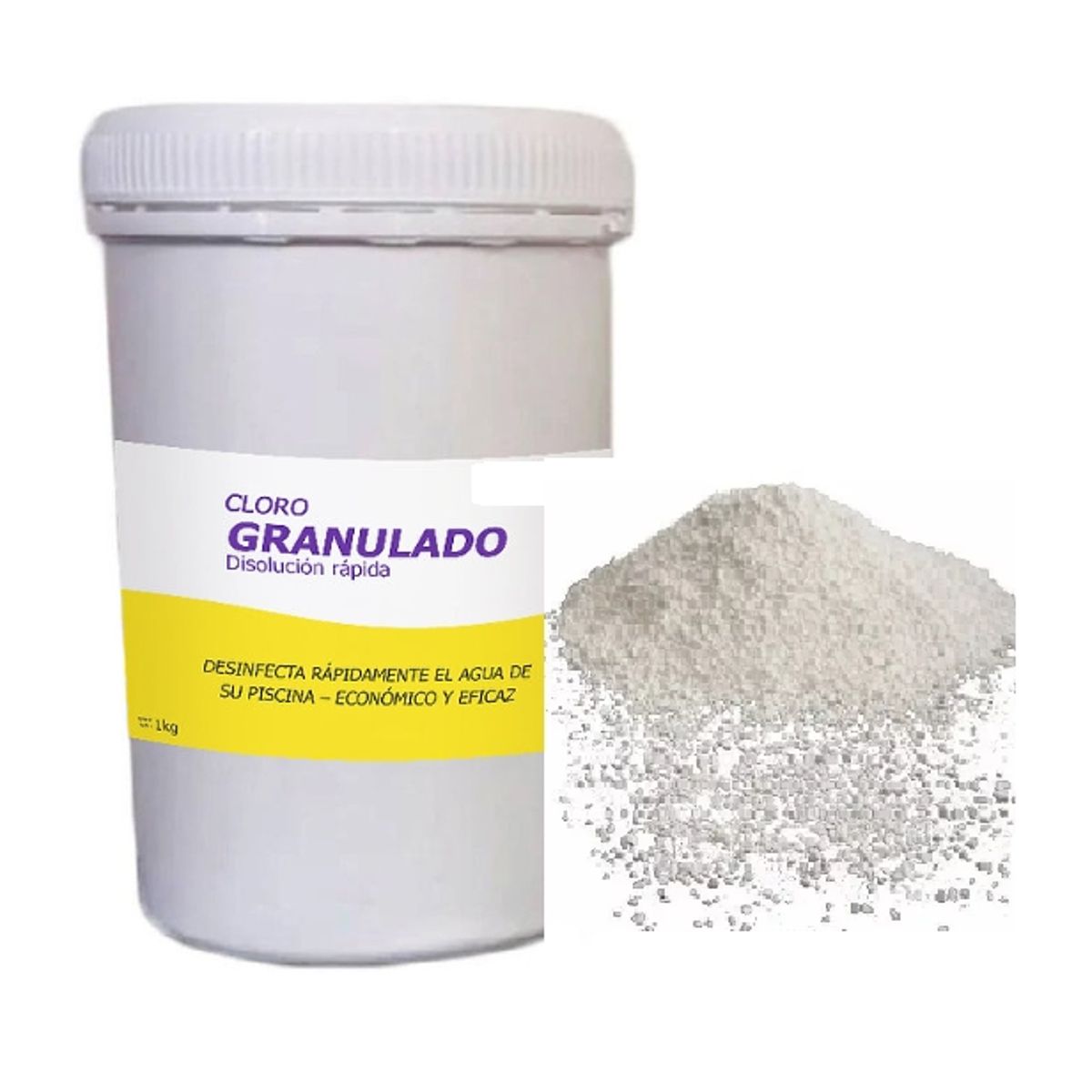 TRIPLE C - Cloro Granulado para piscinas 1kg Disolución Rápida