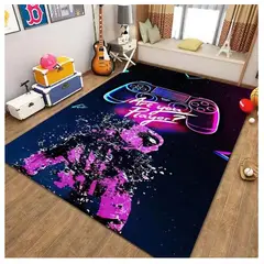 SMARTY - Alfombra Lisa Juvenil Infantil Gamer Diseño Are You Player 150x200CM