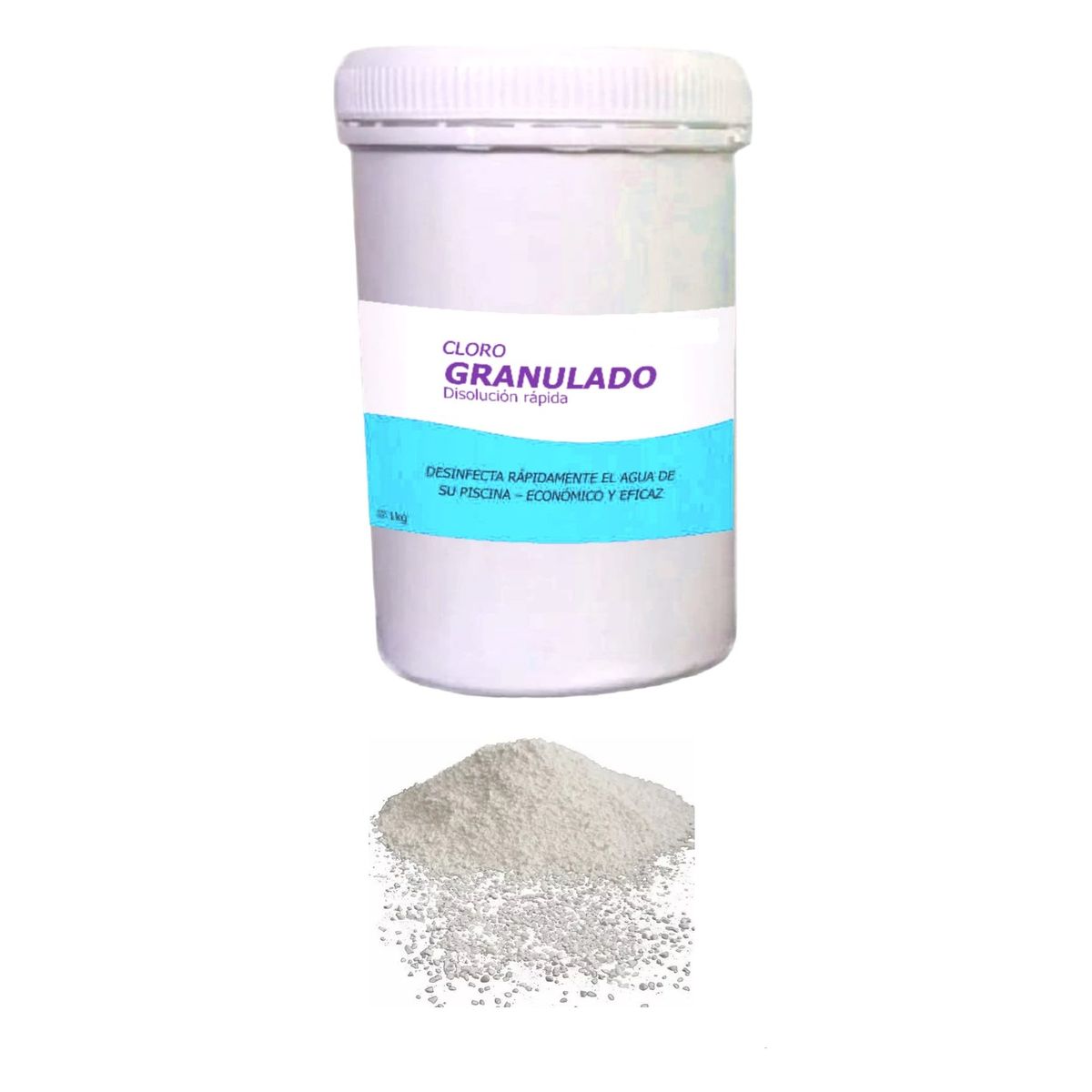 TRIPLE C - Cloro Granulado para piscinas 1kg Disolución Rápida