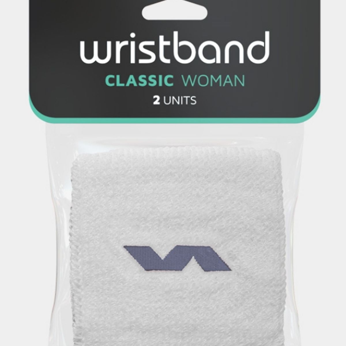 VARLION - MUÑEQUERA VARLION CLASSIC W BLANCO LOGO NEGRO PAR