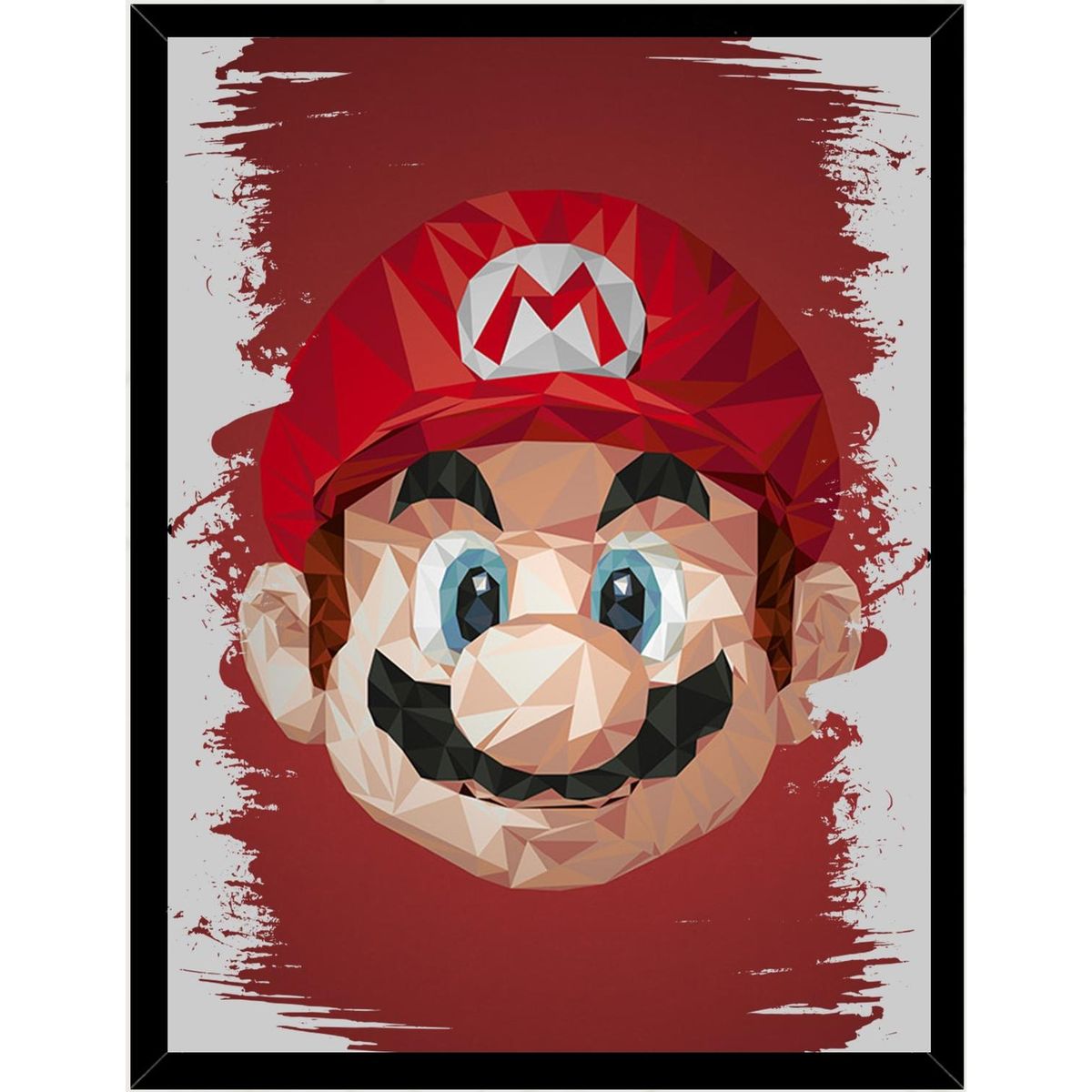 GENERICO - Cuadro Decorativo Mario Bros Medidas 30x40 CM