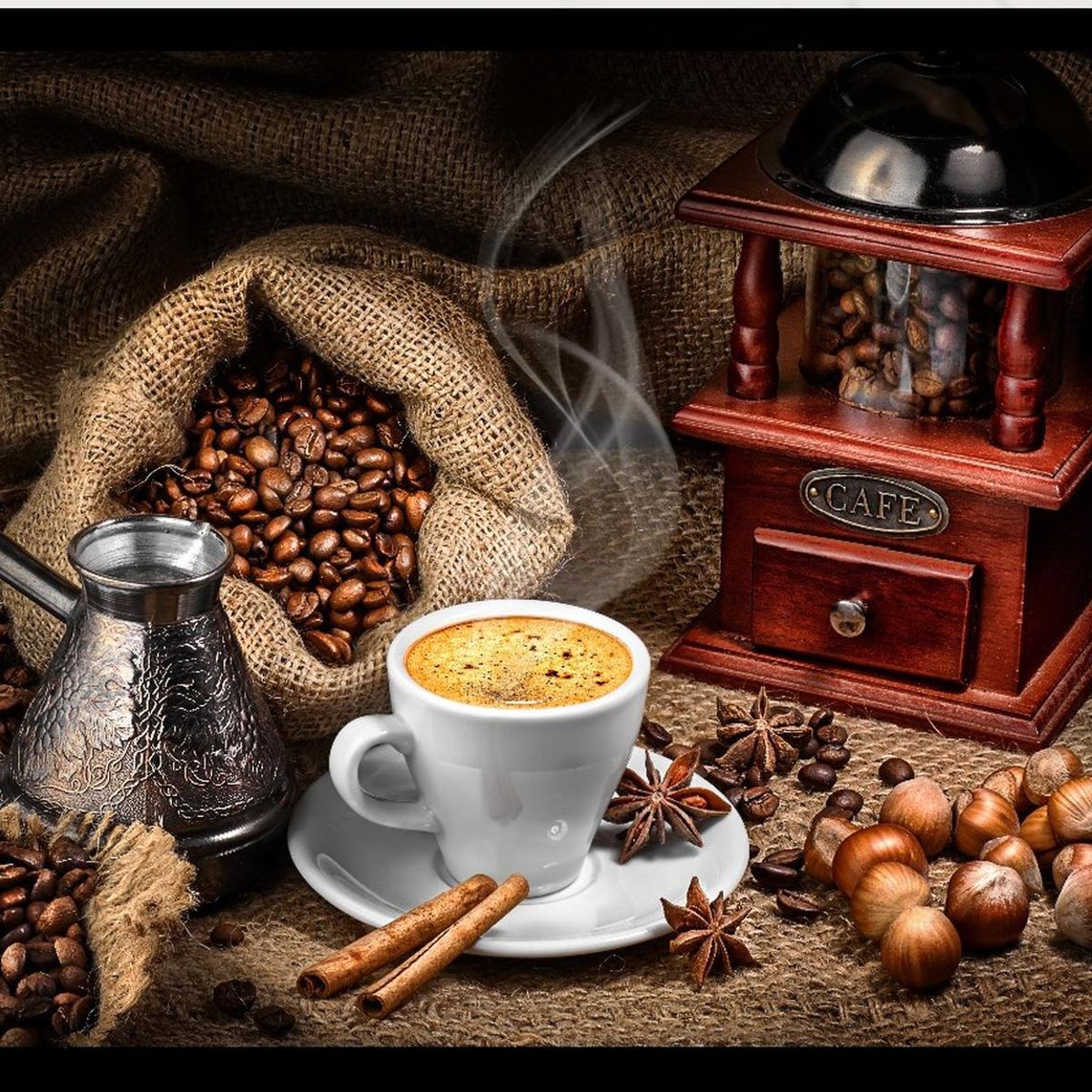 GENERICO - Cuadro Decorativo Granos de Cafe Medidas 30x40 CM
