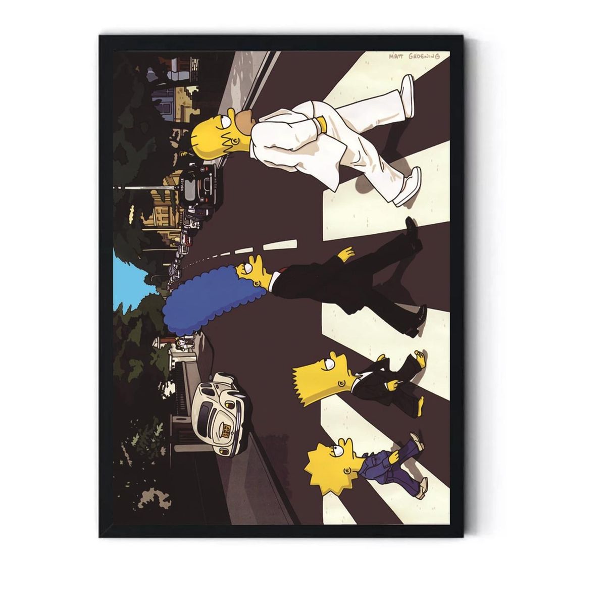 GENERICO - Cuadro Decorativo Los Simpson Cebra Medidas 30x40 CM