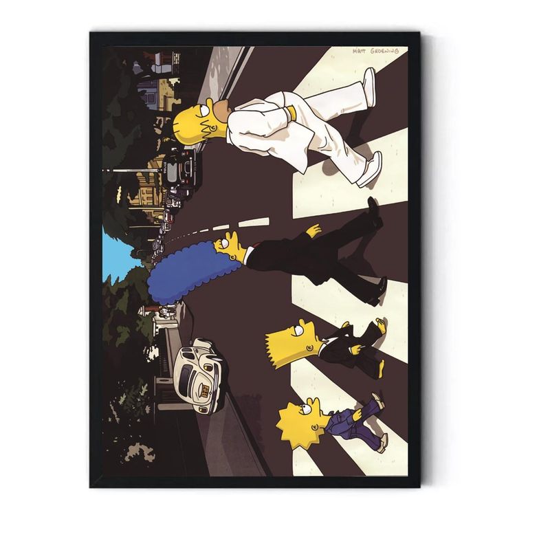 GENERICO - Cuadro Decorativo Los Simpson Cebra Medidas 30x40 CM