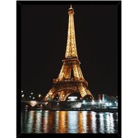 Cuadro Decorativo Torre Eiffel Noche Medidas 30x40 CM