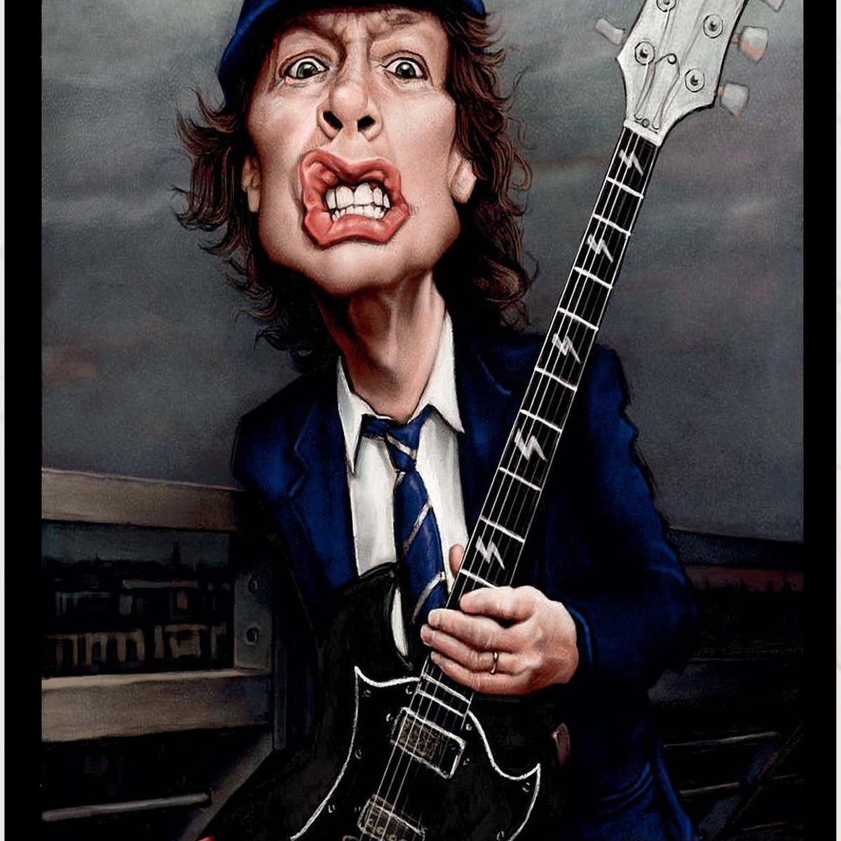 GENERICO - Cuadro Decorativo Mick Jagger Comic Medidas 30x40 CM