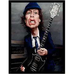 GENERICO - Cuadro Decorativo Mick Jagger Comic Medidas 30x40 CM