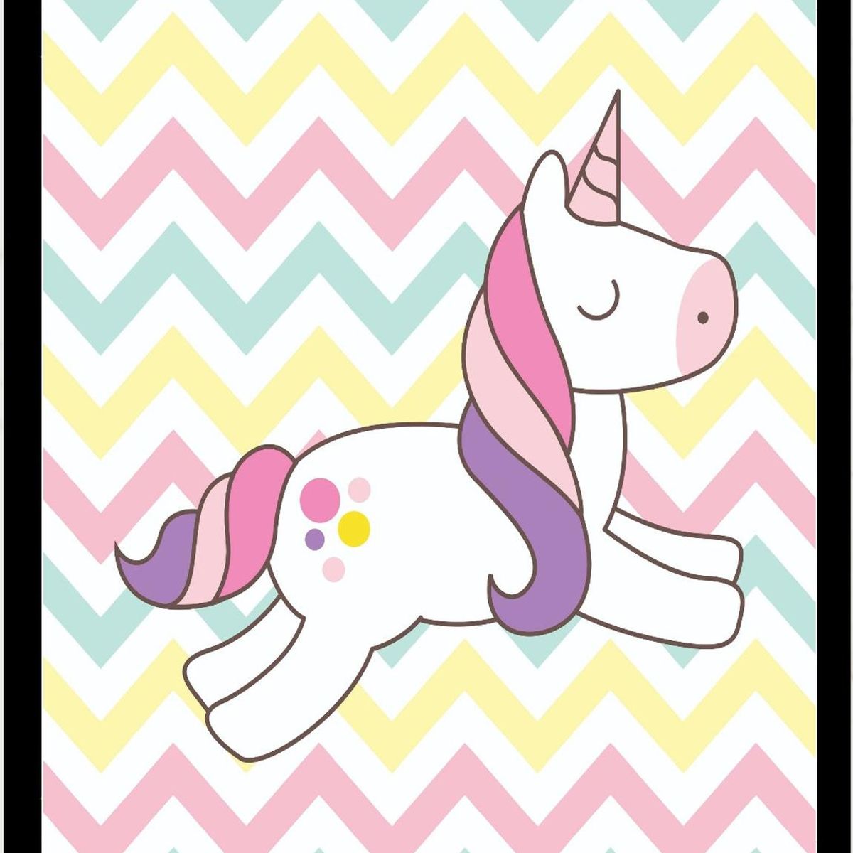 GENERICO - Cuadro Decorativo Unicornio Medidas 30x40 CM