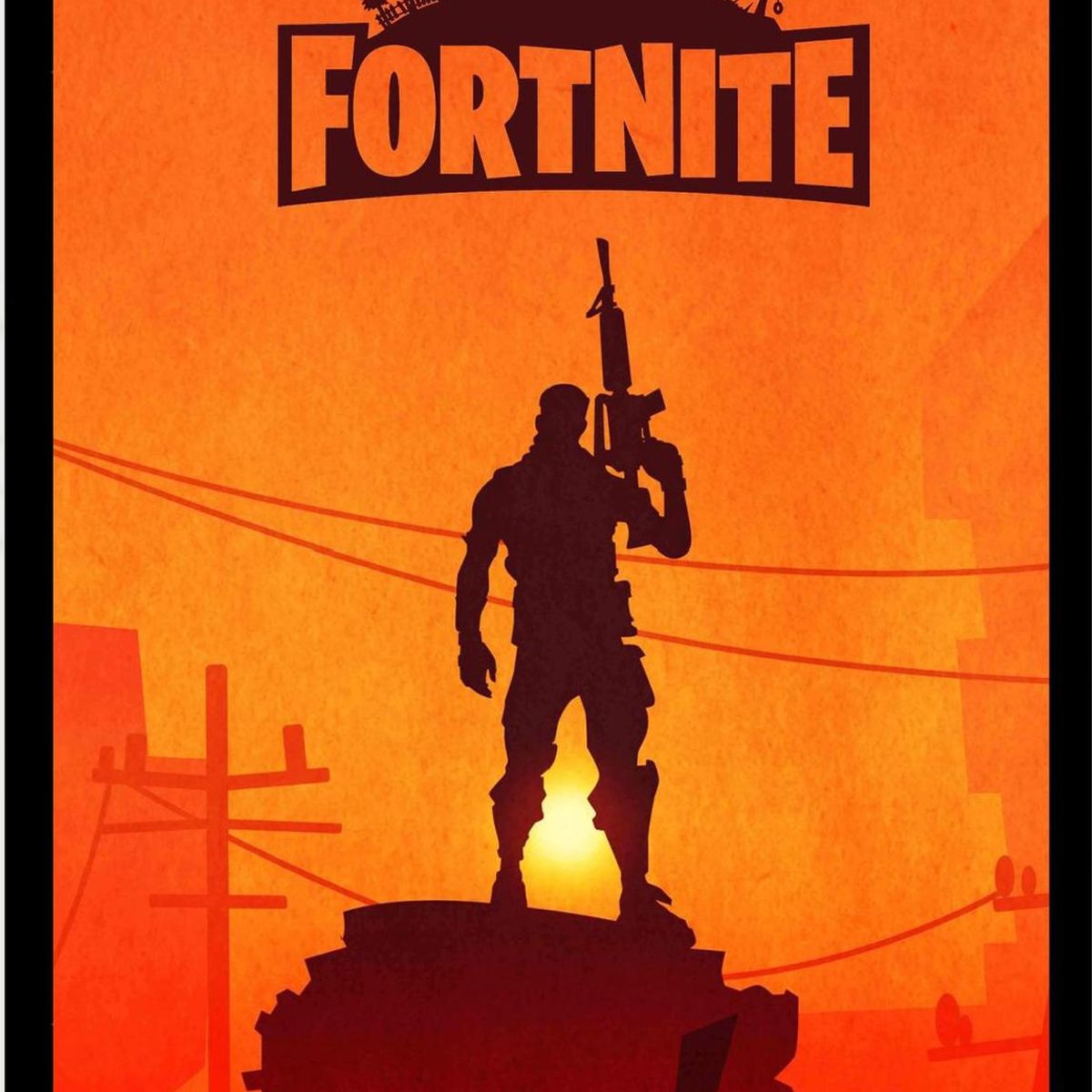 GENERICO - Cuadro Decorativo FORTNITE Medidas 30x40 CM