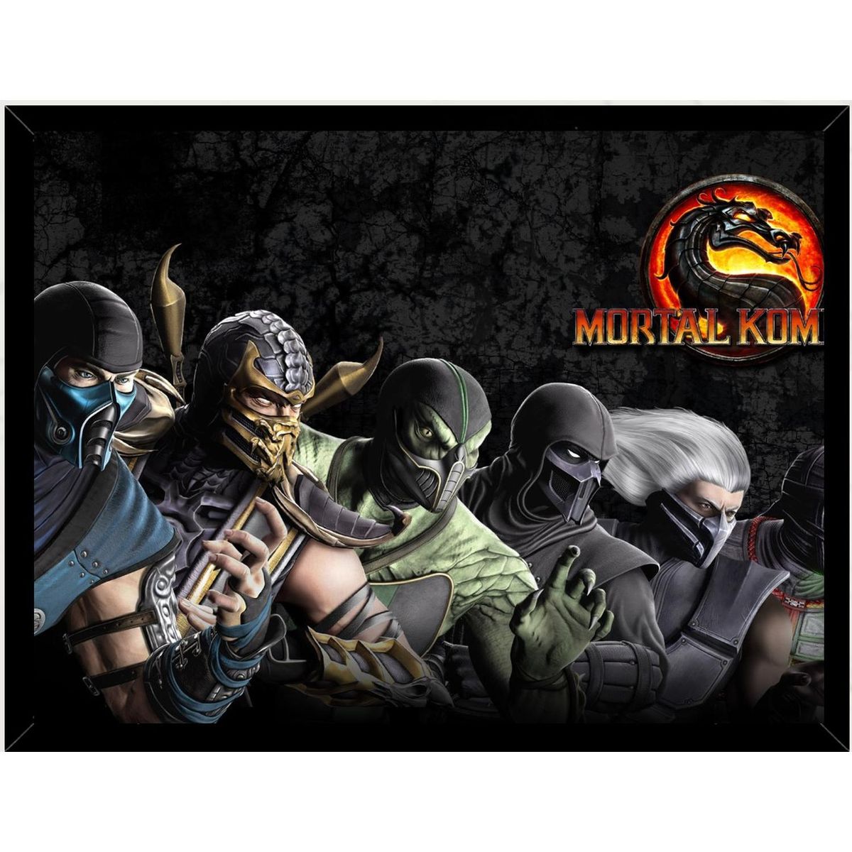 GENERICO - Cuadro Decorativo Mortal Kombat Medidas 30x40 CM