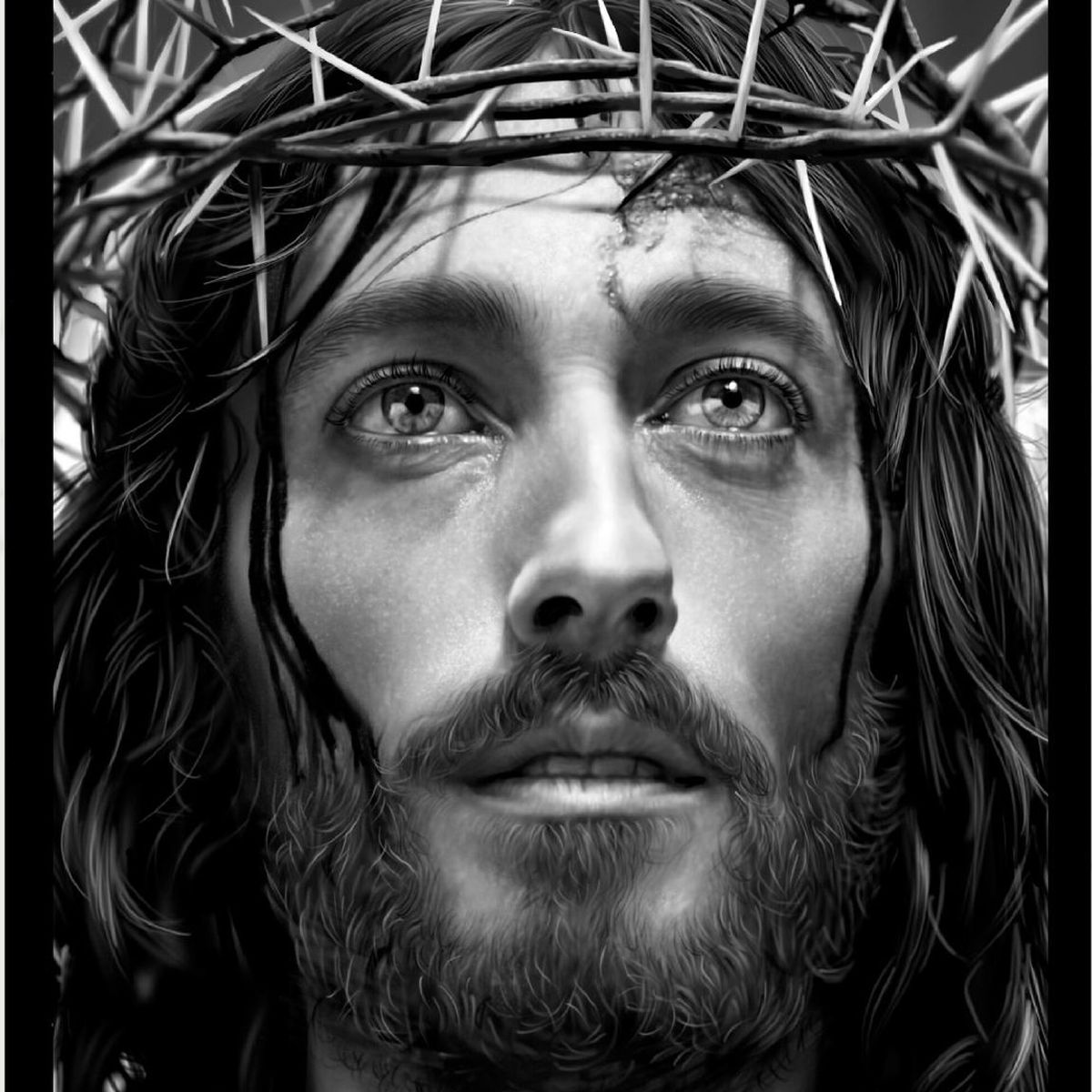 GENERICO - Cuadro Decorativo Jesus Corana de Espinas Medidas 30x40 CM