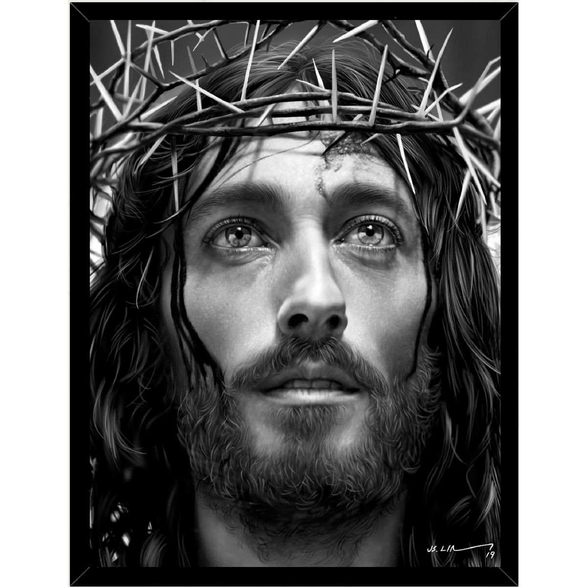 GENERICO - Cuadro Decorativo Jesus Corana de Espinas Medidas 30x40 CM