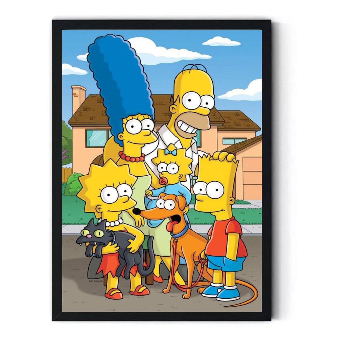 GENERICO - Cuadro Decorativo Familia Simpson Medidas 30x40 CM
