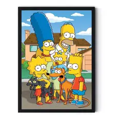 GENERICO - Cuadro Decorativo Familia Simpson Medidas 30x40 CM
