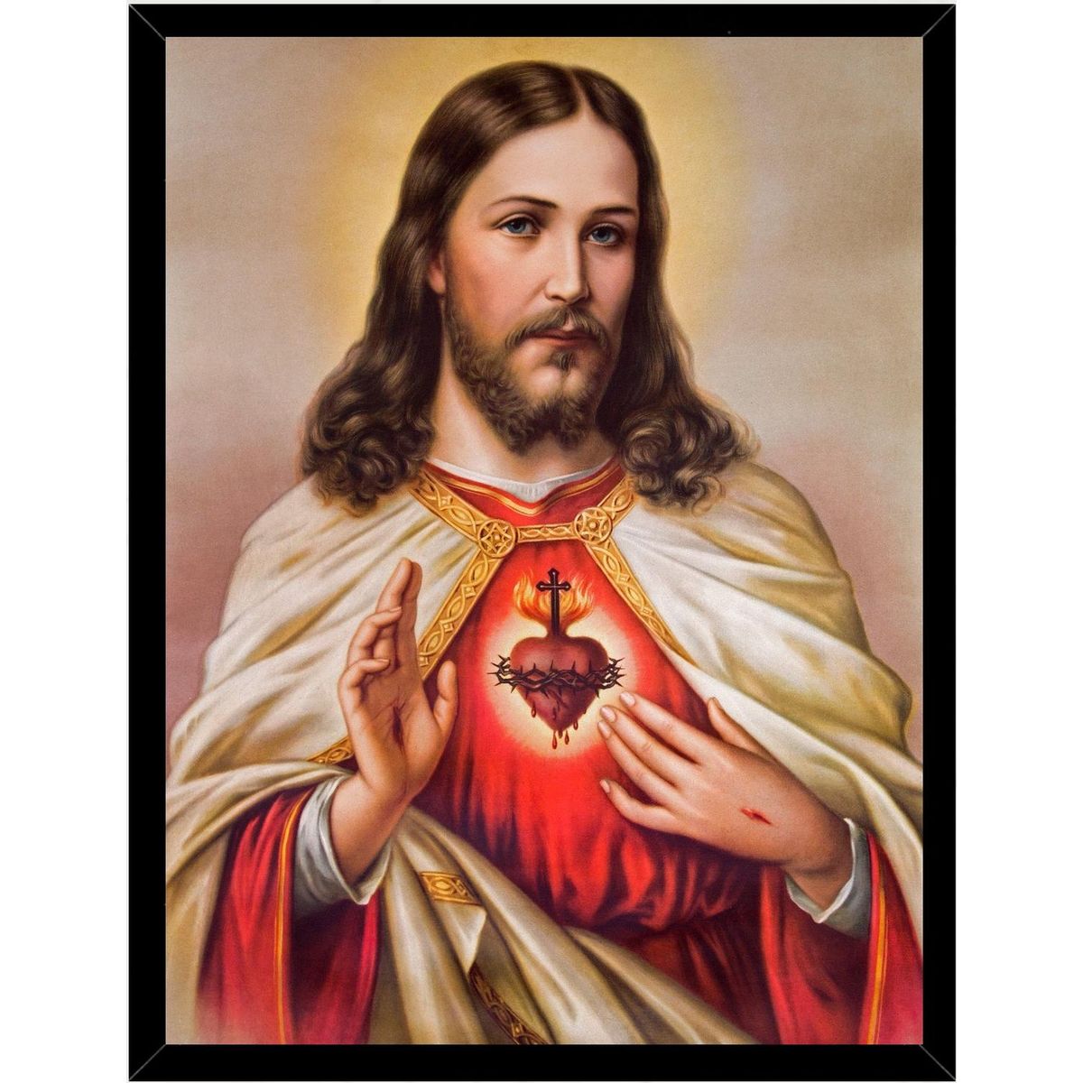 GENERICO - Cuadro Decorativo Jusus 4 Medidas 30x40 CM