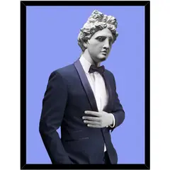 GENERICO - Cuadro Decorativo Escultura Apolo Moderno Medidas 30x40 CM