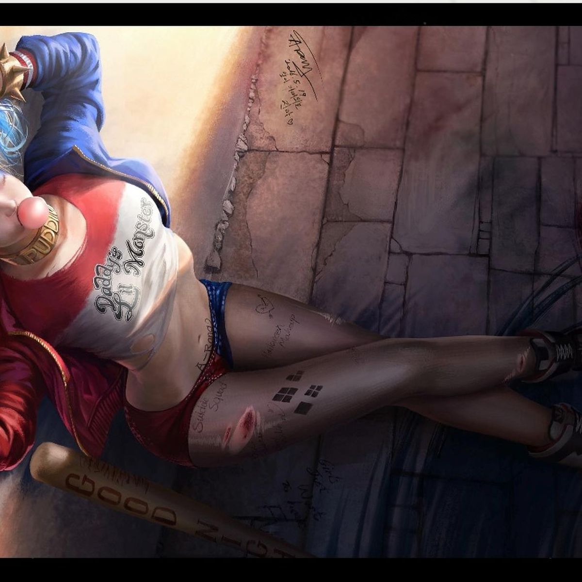 GENERICO - Cuadro Decorativo Harley Quinn 2 Medidas 30x40 CM