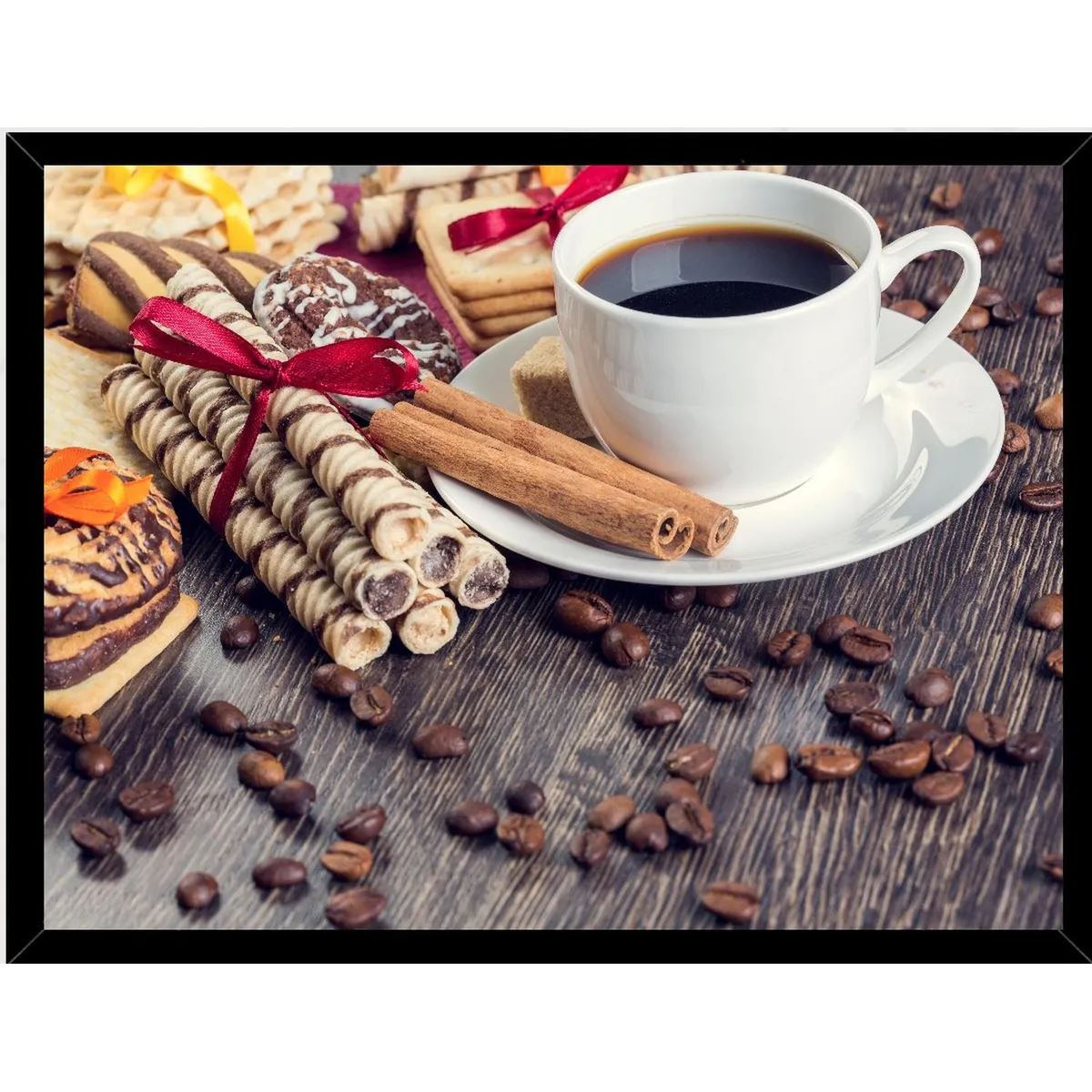 GENERICO - Cuadro Decorativo Café y Canela Medidas 30x40 CM