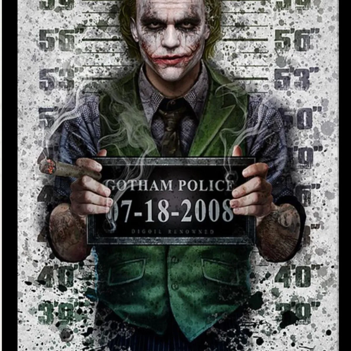 GENERICO - Cuadro Decorativo Joker 2 Medidas 30x40 CM