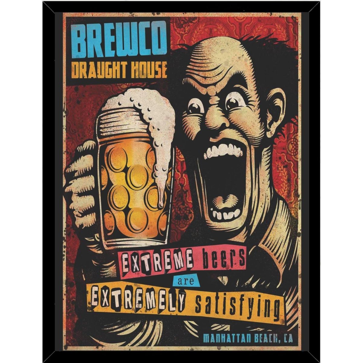 GENERICO - Cuadro Decorativo Beer Clasico Medidas 30x40 CM