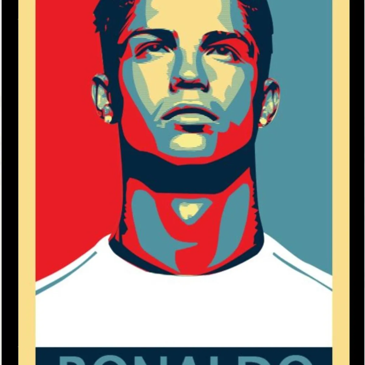 GENERICO - Cuadro Decorativo Cristiano Ronaldo Medidas 30x40 CM