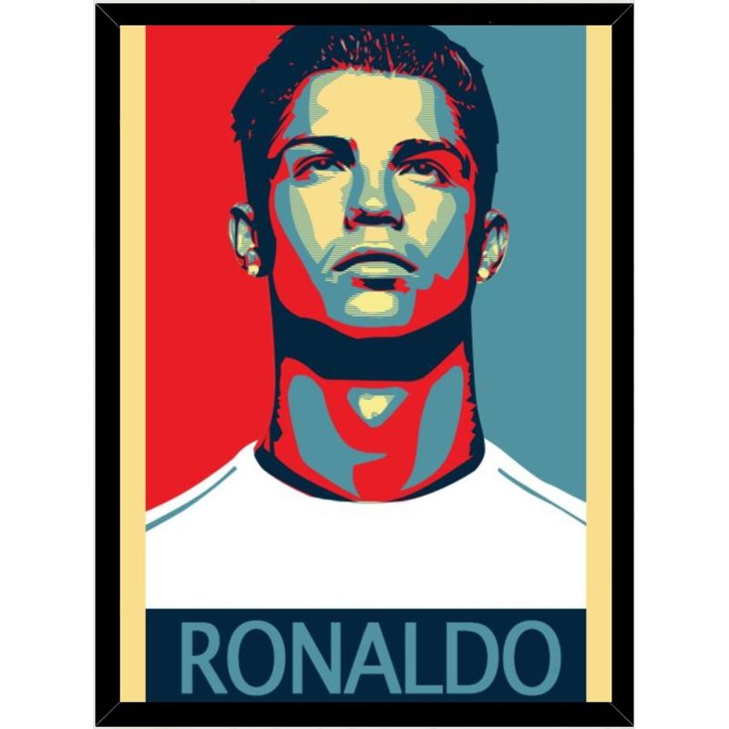 GENERICO - Cuadro Decorativo Cristiano Ronaldo Medidas 30x40 CM