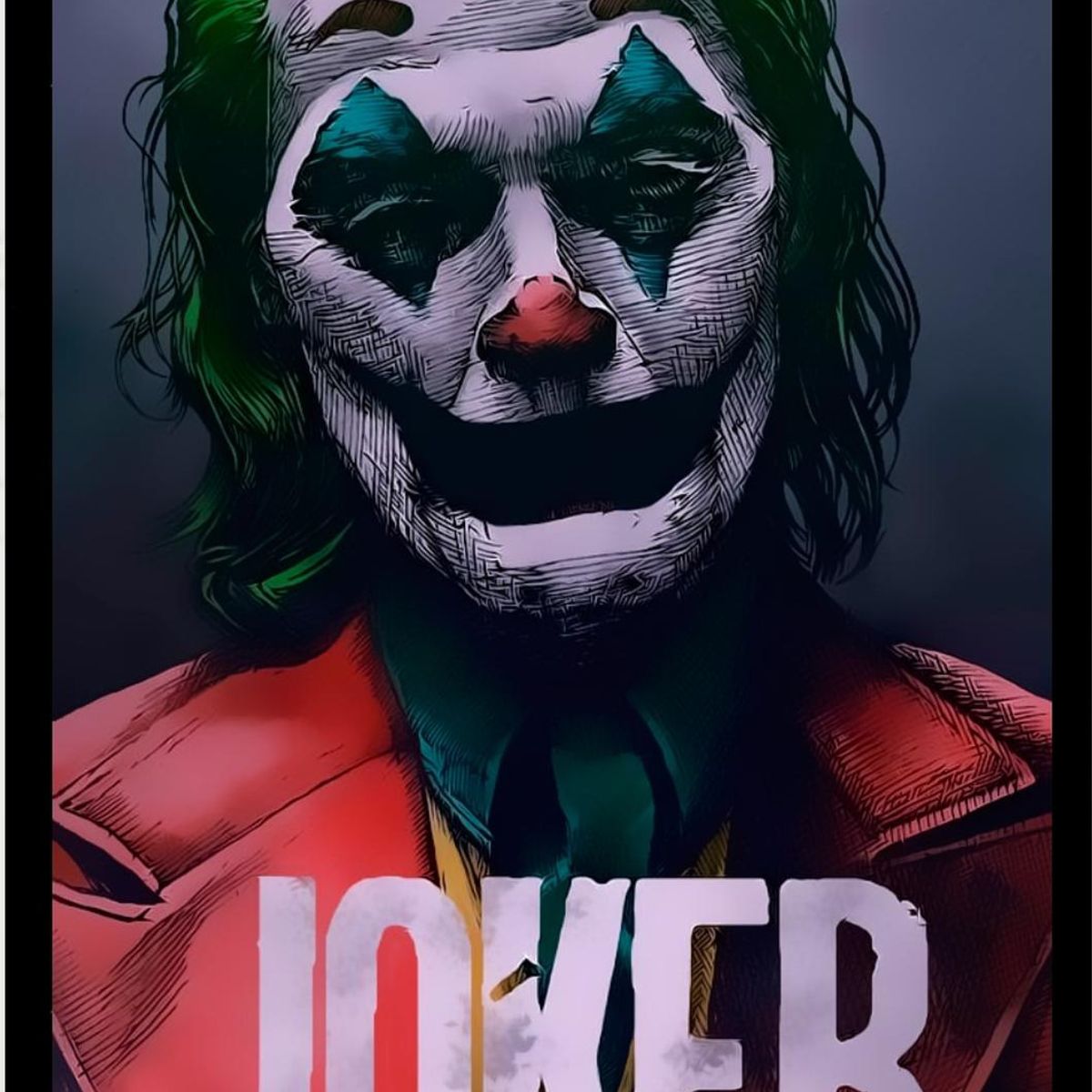 GENERICO - Cuadro Decorativo Joker Medidas 30x40 CM