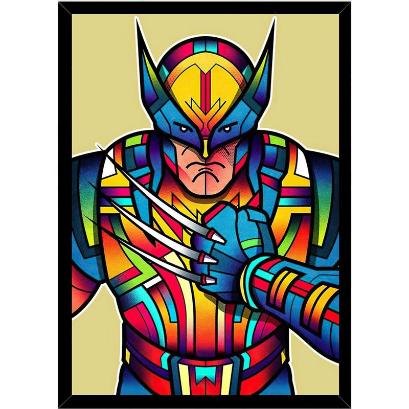 GENERICO - Cuadro Decorativo Wolverine Abstracto Medidas 30x40 CM