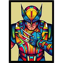 GENERICO - Cuadro Decorativo Wolverine Abstracto Medidas 30x40 CM