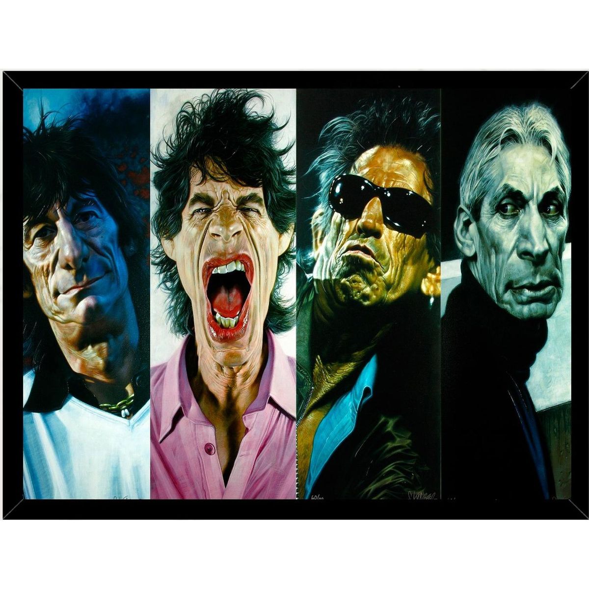 GENERICO - Cuadro Decorativo The Rolling Stones Medidas 30x40 CM