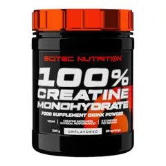 SCITEC NUTRITION - Creatina monohidrato 100 % 300gr 60sv sin sabor