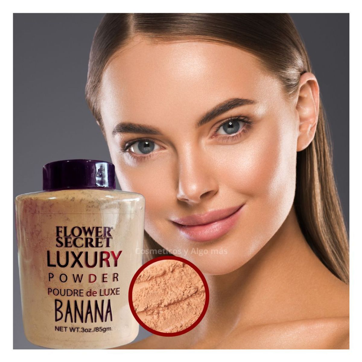 GENERICO - Polvo banana semi traslucido con acabado natural.