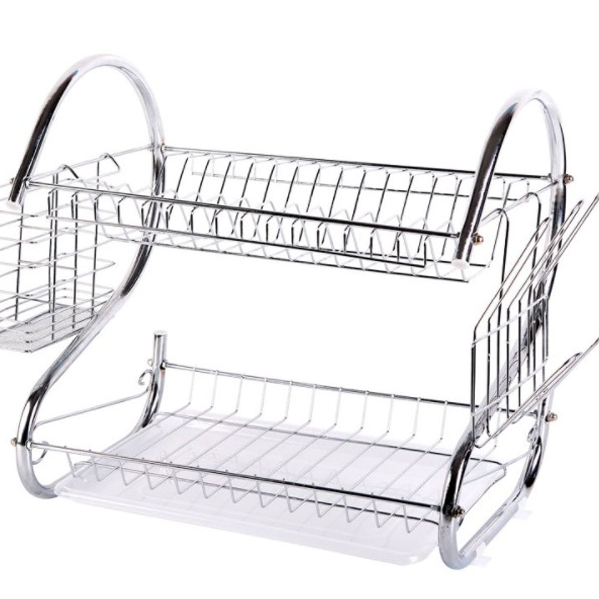 GENERICO - Secador Escurridor Losa Plato Organizador Cocina 2 Niveles