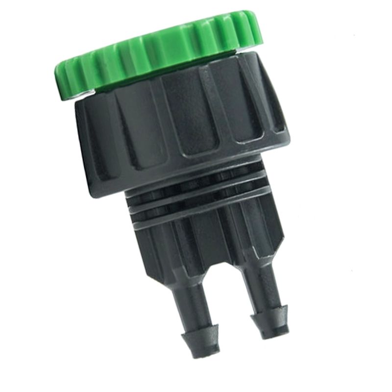 GENERICO - Conector union llave de agua 2 Salidas Microtubo Dsr116